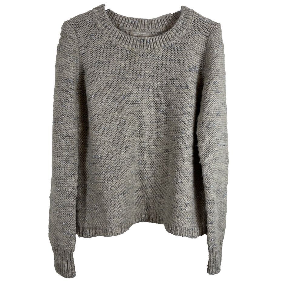 Banana Republic Italian Yarn Open Back Wool Sweater Women's Size Medium